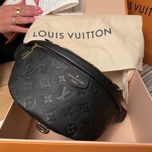 LOUIS VUITTON BUM BAG EMPRIENTE LEATHER NOIR